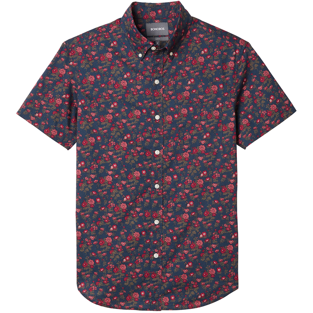 Flower Print Short Sleeve shirt